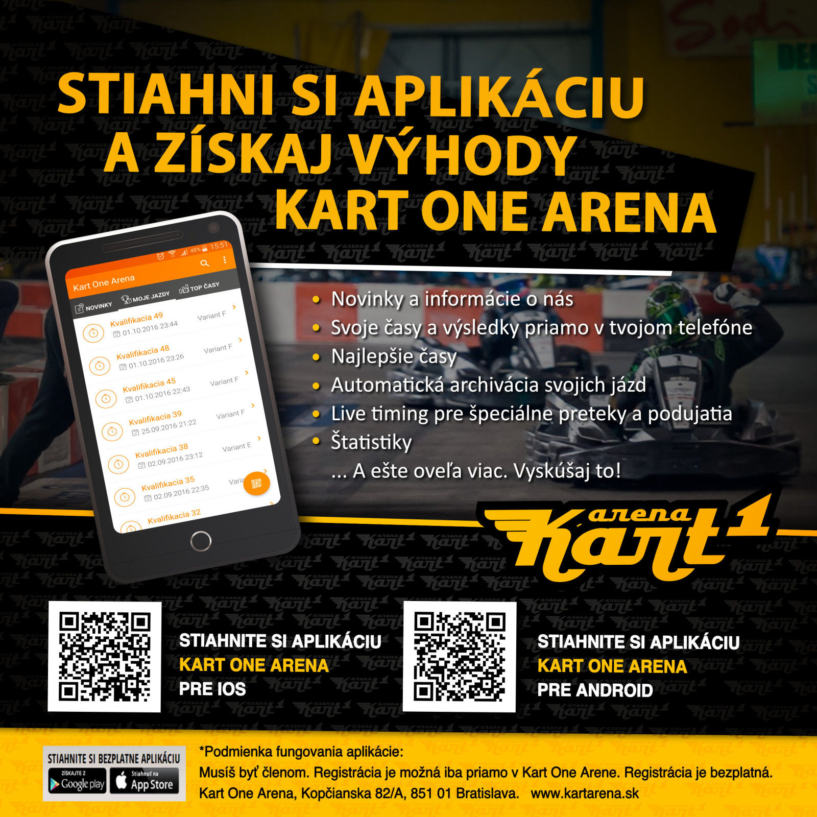 Kart1 Arena má novú appku, už ste ju vyskúšali?