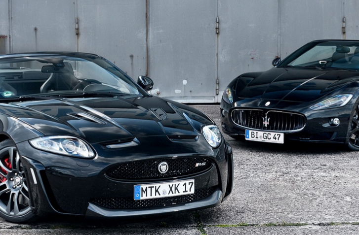 Maserati GranTurismo vs Jaguar XKR (Keno Zache photography)