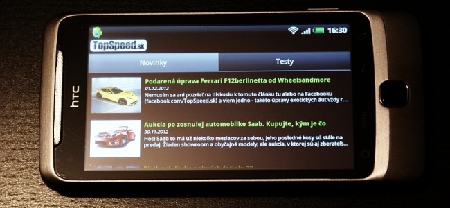 Máš v mobile android? Prinášame TopSpeed.sk mobile