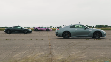 DRAG RACE TUNING NISSAN GT-R PROTI LAMBORGHINI HURACÁN A AUDI R8