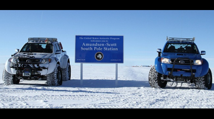 Polárne Toyoty Hilux lámali v Antarktíde rekordy