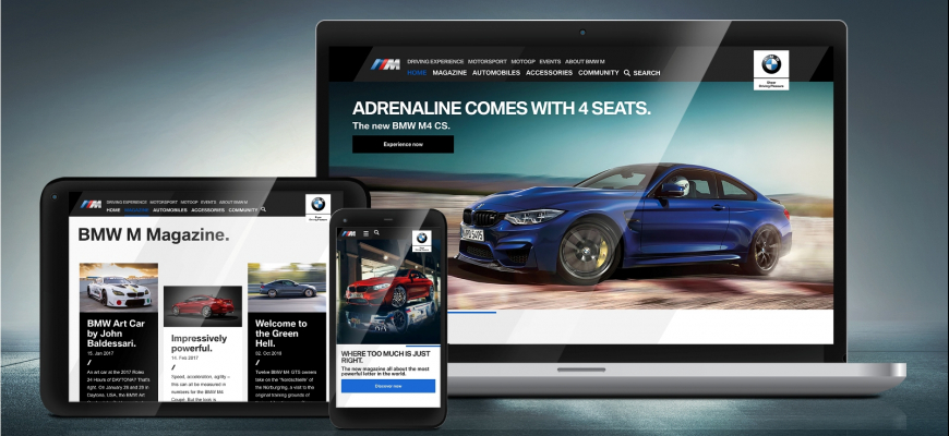 BMW M má vlastnú internetovú stránku
