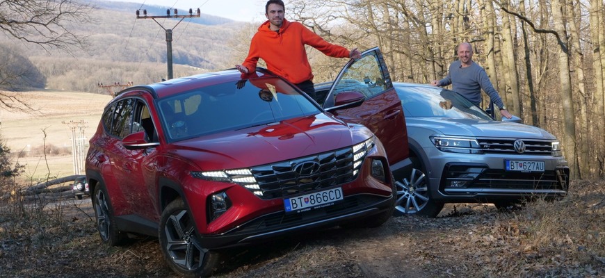 Porovnávací test Hyundai Tucson 1.6 CRDi htrac vs VW Tiguan 2.0 TDI 4motion