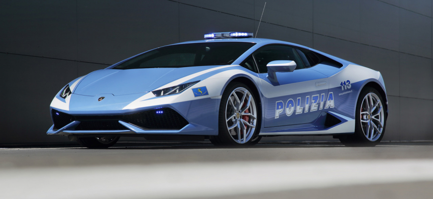 Policajné Lambo Huracán pomáha a chráni v Taliansku