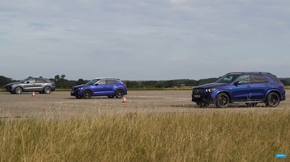 DRAG RACE MERCEDES AMG GLE 53 PROTI PORSCHE CAYENNE A VW T-ROC R
