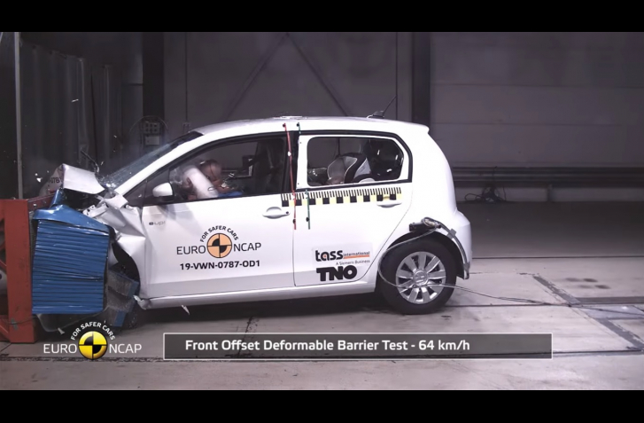 AJ ELEKTRICKÉ VW UP! EURO NCAP PREŠLO, AVŠAK NIE NA 5 HVIEZD