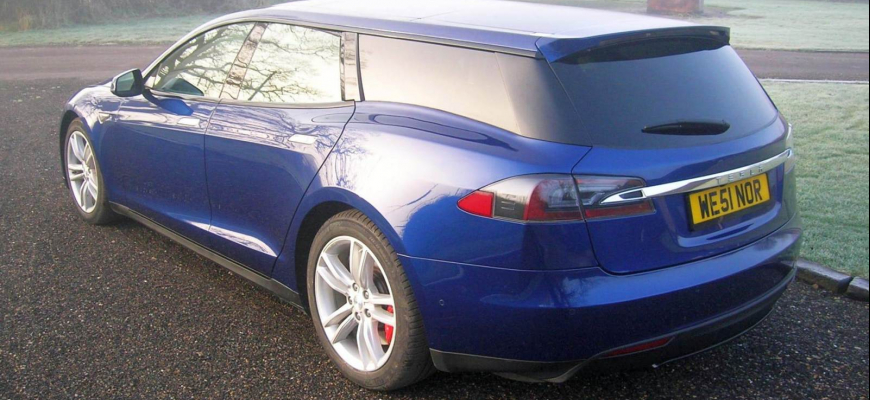 Briti postavili Tesla Model S shooting brake
