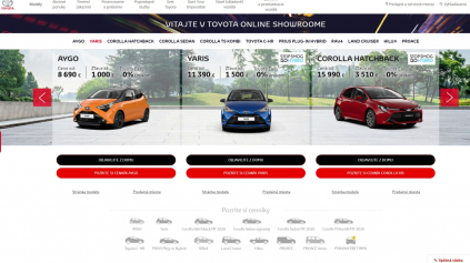 NA SLOVENSKU SPUSTILA TOYOTA ONLINE SHOWROOM