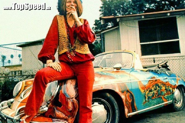 Janis Joplin a 1965 Porsche 356 Cabriolet