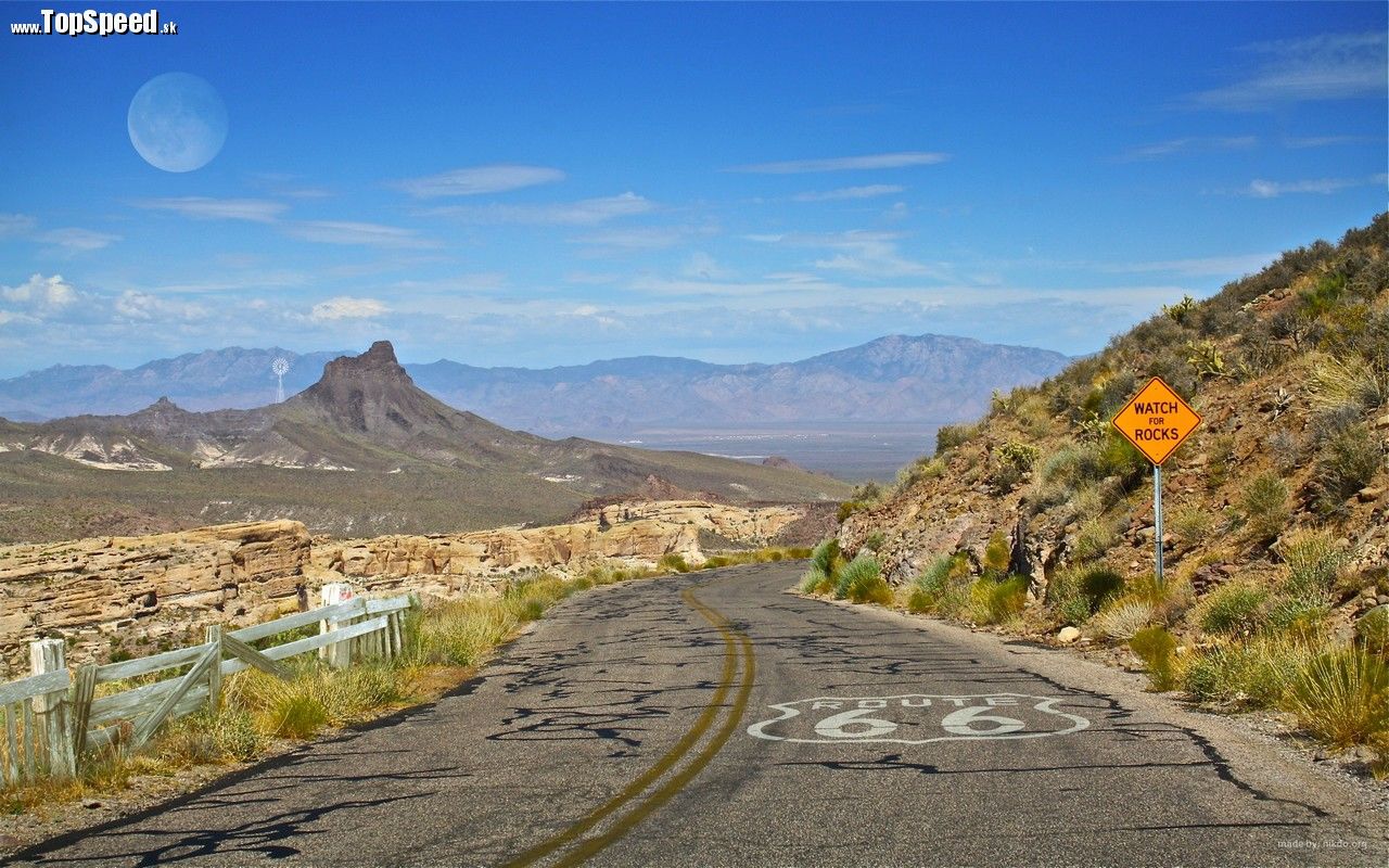 Americká Route 66 stratila svoj pôvodný význam s príchodom diaľnic.