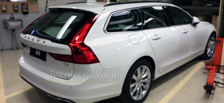 Unikli fotky nového kombi Volvo V90