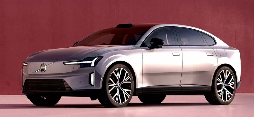 Nové Volvo ES90. Unikla prvá fotka nového elektrického sedanu tesne pred premiérou