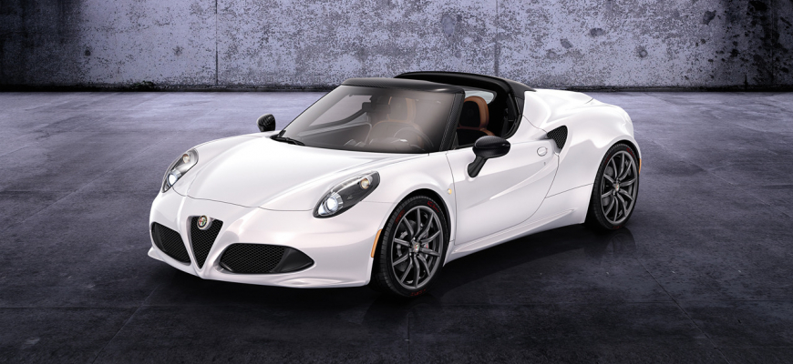 Alfa Romeo 4C Spider pribrala len 60 kg