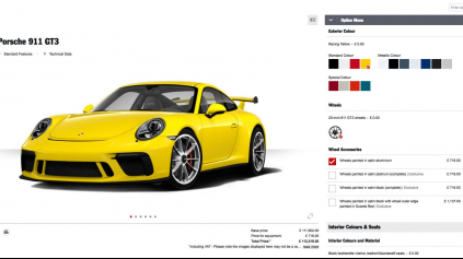 Porsche konfigurátor dočasne pozastavilo