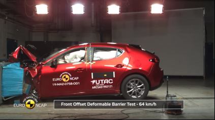 Nová Mazda 3 Euro NCAP prešla s výborným výsledkom