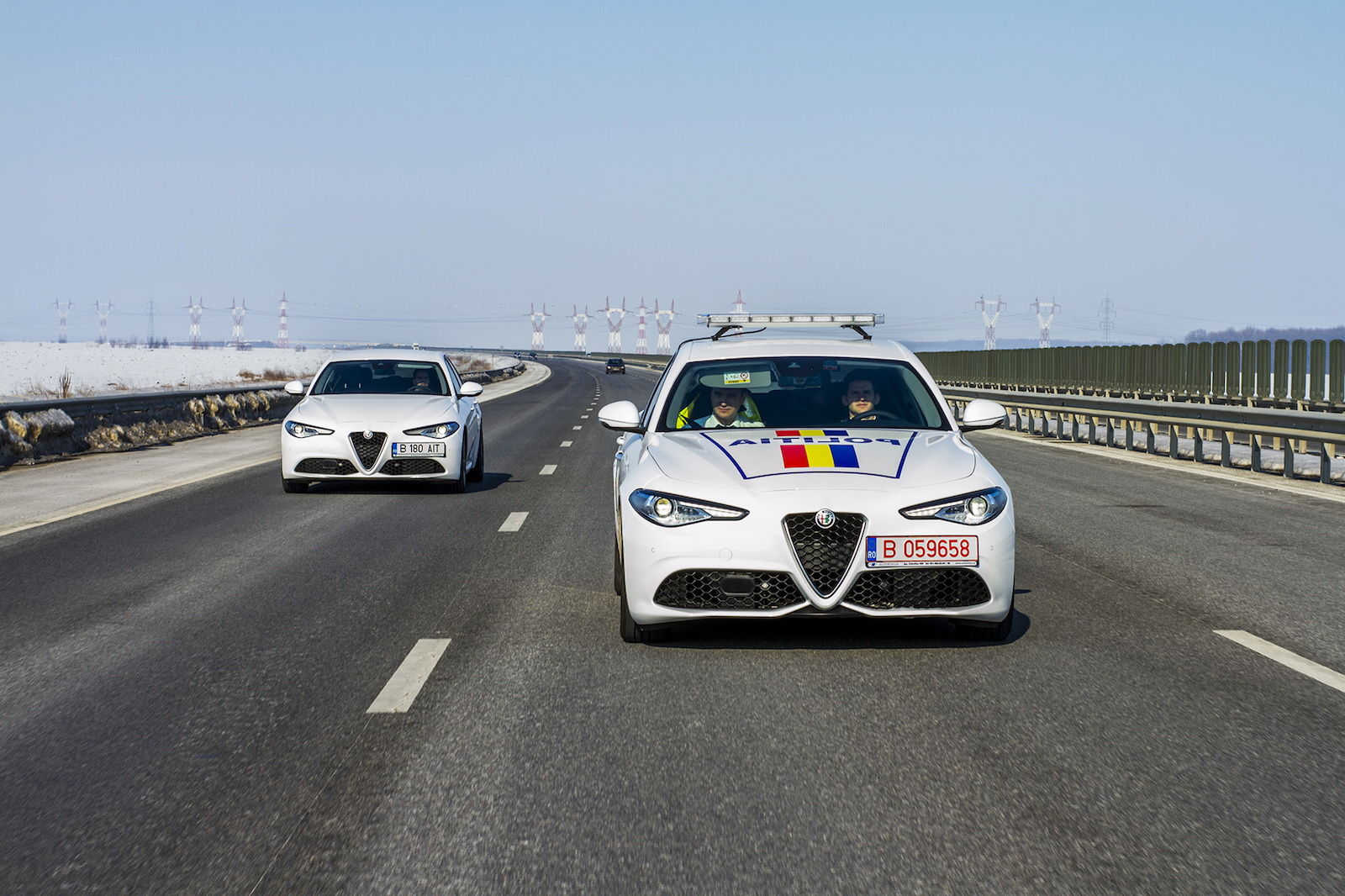 Alfa Romeo Giulia Politia Rumunsko