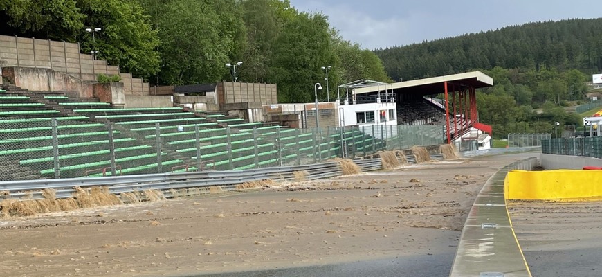 Najznámejšiu zákrutu na svete vytopilo. Čo spôsobili záplavy Spa Francorchamps