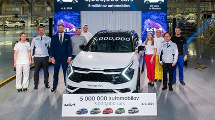 KIA ŽILINA VYROBILA 5 MILIÓNOV ÁUT. JUBILANT JE SPORTAGE