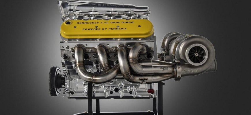 Motor Hennessey Venom F5 zvládne vyše 2000 k