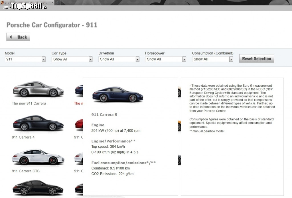 Porsche Car Configurator už má novú 911