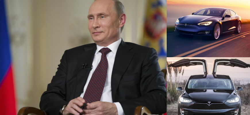 Putinove auto by mohla byť aj Tesla