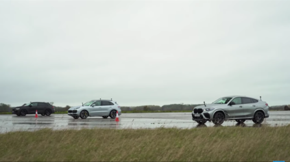DRAG RACE AUDI RSQ8 PROTI BMW X6M A PORSCHE CAYENNE TURBO