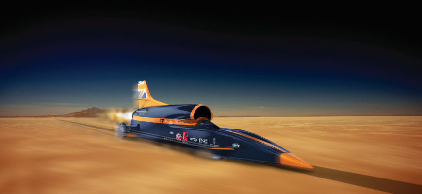 Bloodhound SSC chce prekonať hranicu 1000 MPH (1609 km/h)