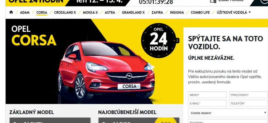 Opel 24 hodín: Nezmeškajte akciu roka