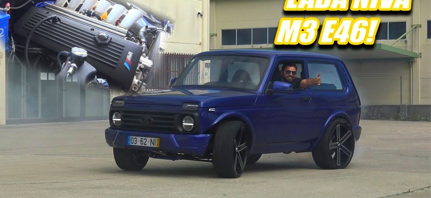 Táto Lada Niva drift urobí na počkanie. Má motor z BMW M3 E46 a zadný pohon