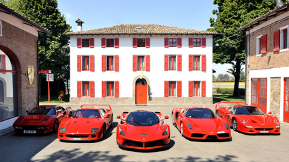 FERRARI F40, F50, ENZO A LAFERRARI SPOLU NA TRATI