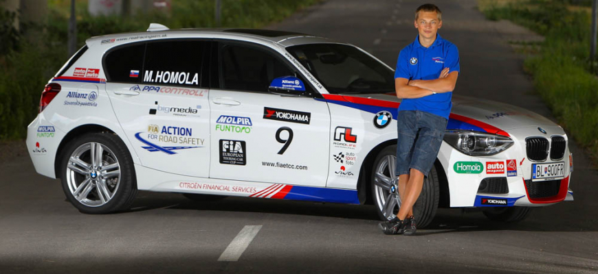 BMW zraz na SlovakiaRingu spestrí aj mladý pretekár Maťo Homola