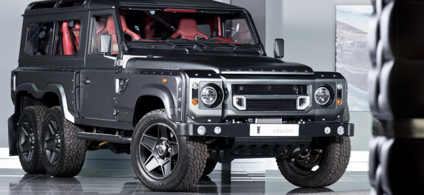 Drsný Defender 6x6 má V8 a 507 koní