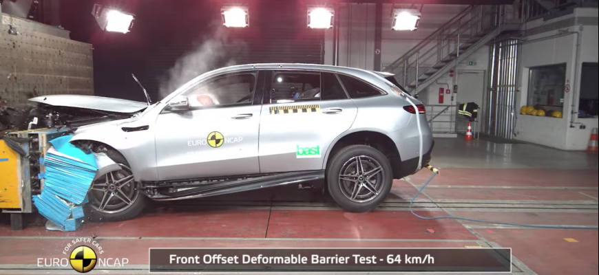 Ďalší test bezpečnosti elektromobilu: Mercedes-Benz EQC Euro NCAP