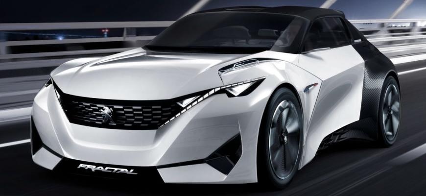 Peugeot Fractal s audiom novej generácie a 3D tlačeným interiérom