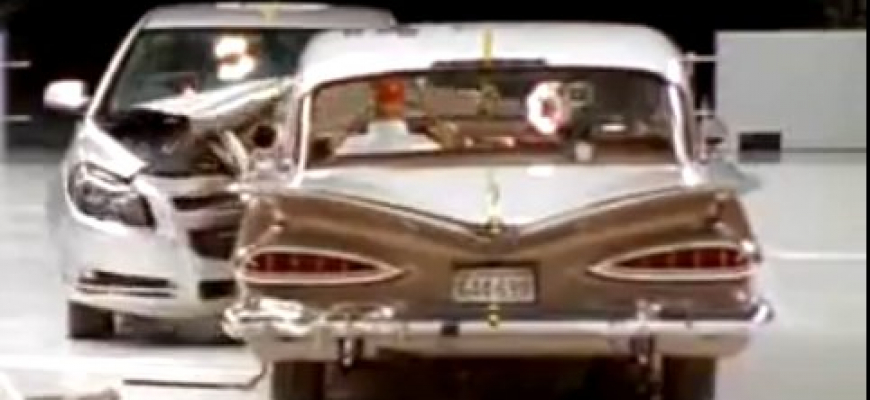 Najbizarnejšie crash testy histórie V: 1959 Chevy Bel Air vs. 2009 Chevy Malibu