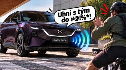 MAZDA CX-6E DOKÁŽE VULGÁRNE NADÁVAŤ CYKLISTOM AJ CHODCOM!