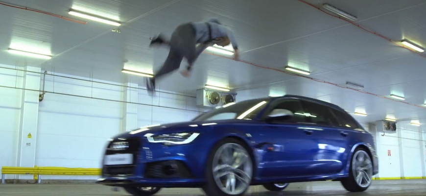Audi RS6 Avant vs človek - viac vajíčok, vyššie skóre