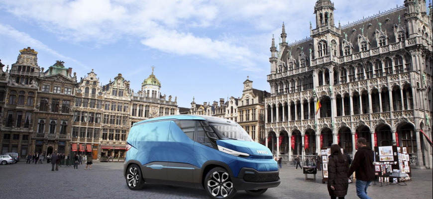 Iveco Vision: hybridná dodávka budúcnosti sama rozpozná a upevní náklad