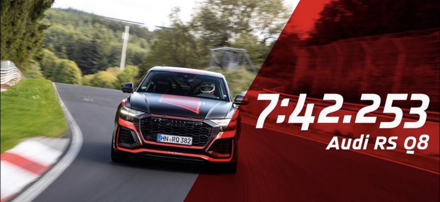 Audi RSQ8 uchmatlo rekord za najrýchlejšie SUV na Nürburgringu