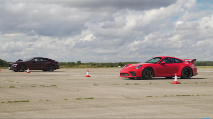 Drag race Bentley Continental GT proti Porsche 911 GT3