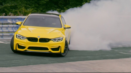 Pennzoil s BMW M4 CS uteká z Nürburgringu veľmi šmyklavým spôsobom