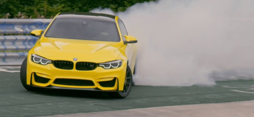 Pennzoil s BMW M4 CS uteká z Nürburgringu veľmi šmyklavým spôsobom