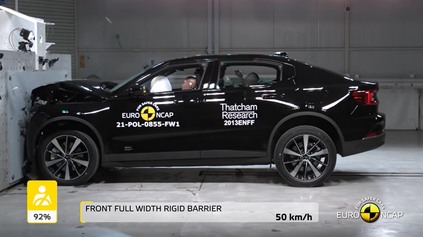 KOMISÁRI Z EURO NCAP POLESTAR 2 OHODNOTILI NA 5 HVIEZDIČIEK