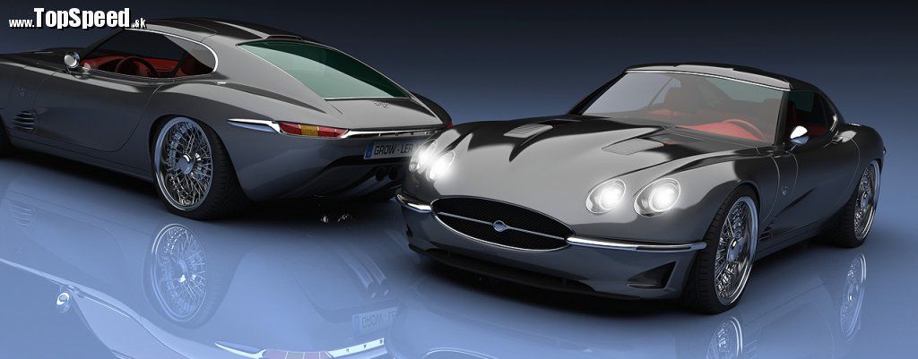 Reinkarnovaný Jaguar E-Type ako Growler E concept