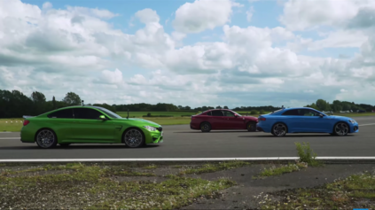 DRAG RACE BMW M4 PROTI AUDI RS5 A ALFA ROMEO GIULIA QV