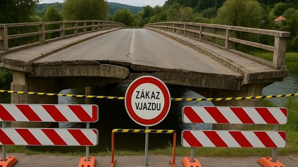 UZAVRELI ĎALŠÍ MOST V HAVARIJNOM STAVE. NA SLOVENSKU SA NEOPRAVUJE, ALE BÚRA