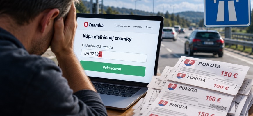 12 pokút za diaľničnú známku: 1 preklep stál 1800 eur