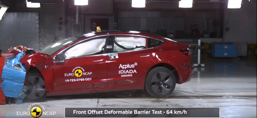 V teste Euro NCAP Tesla Model 3 dostala veľa bodov za asistentov