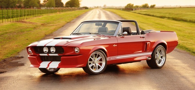 Ikona s vetrom vo vlasoch - Shelby GT500CR Convertible