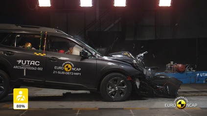 Subaru Outback Euro NCAP test: nová generácia dosiahla vynikajúci výsledok